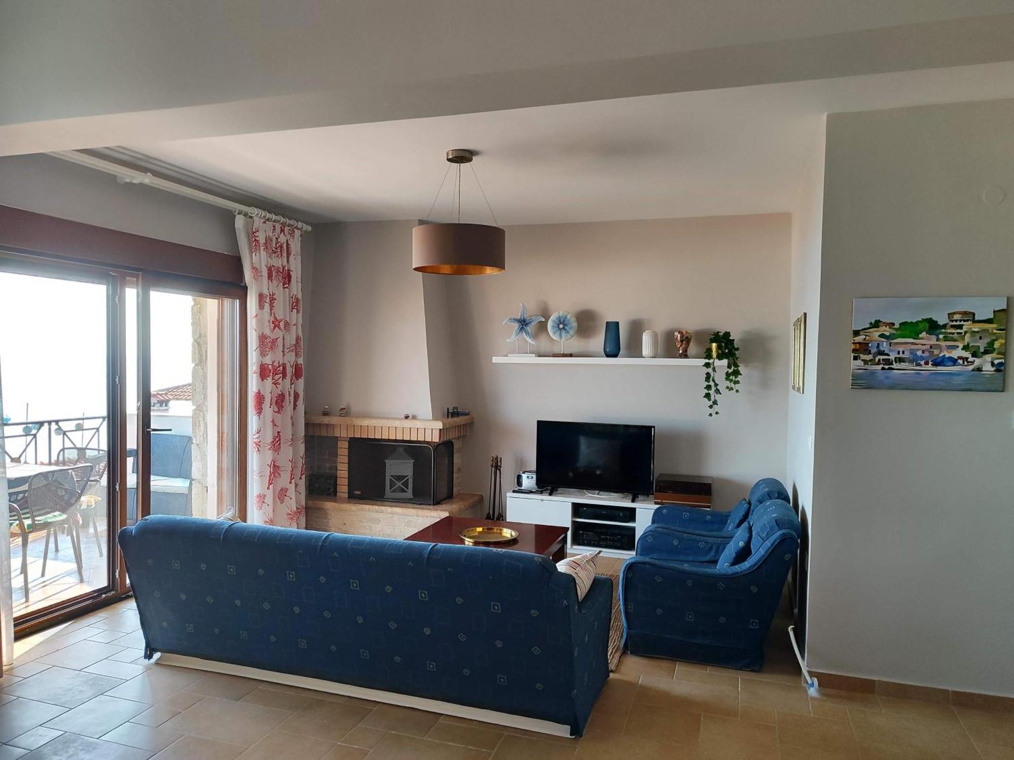 Navy Blue Apartment Nea Skioni Exterior photo