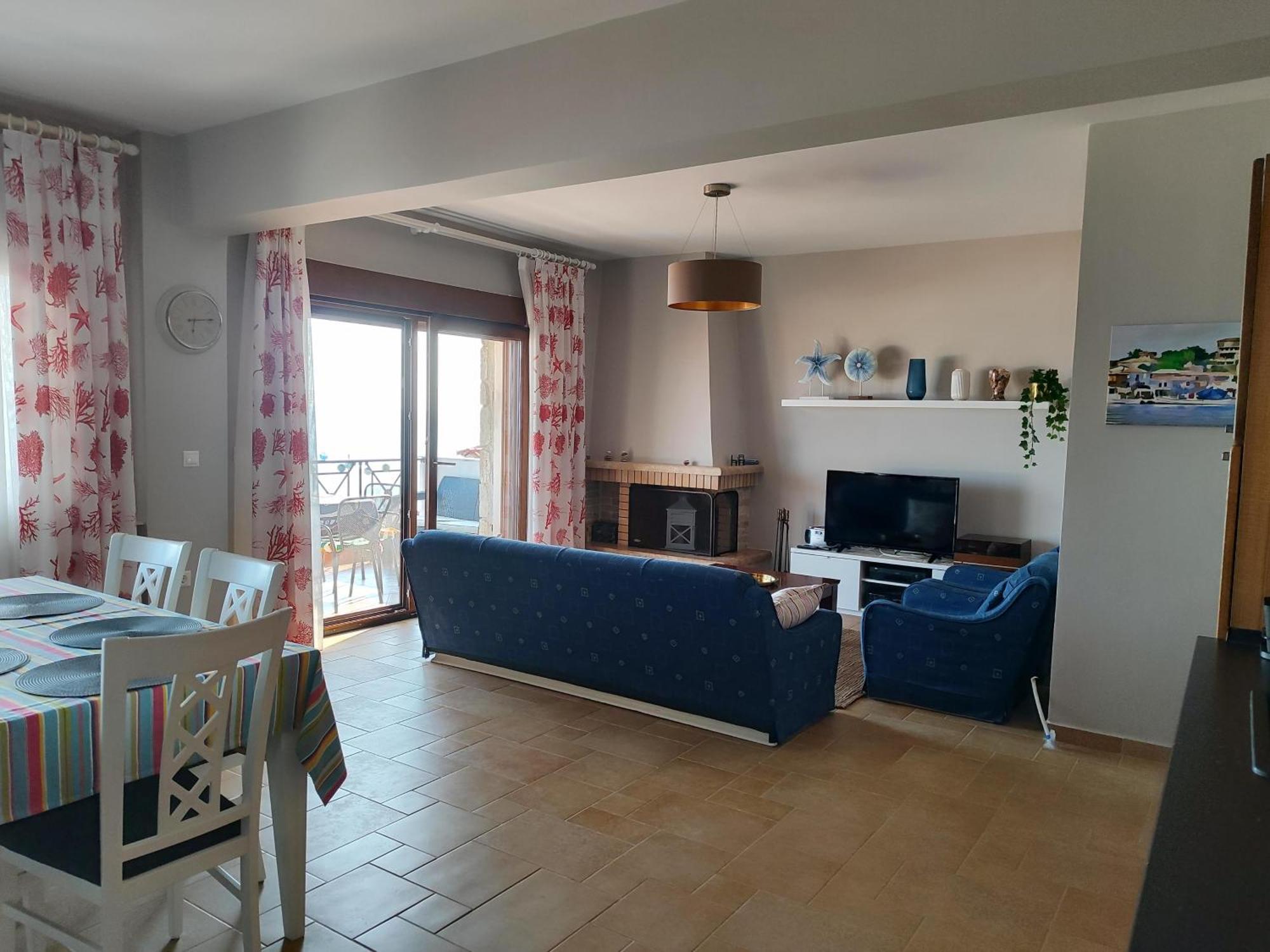 Navy Blue Apartment Nea Skioni Exterior photo